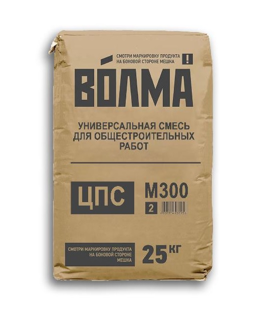 ВОЛМА Смесь сухая цементная М 300, 25 кг