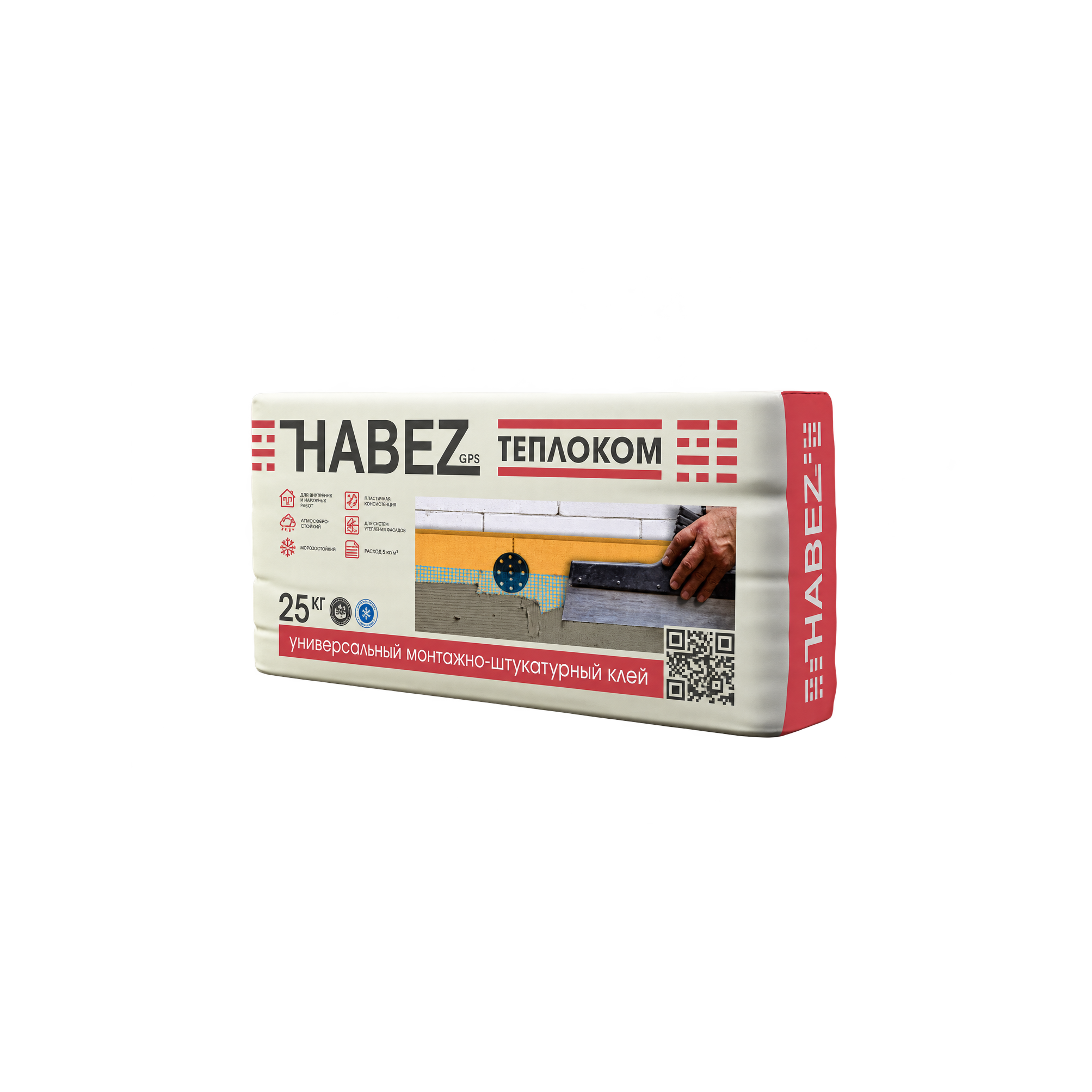 HABEZ ТЕПЛОКОМ Клей для пенополистирола, 25 кг