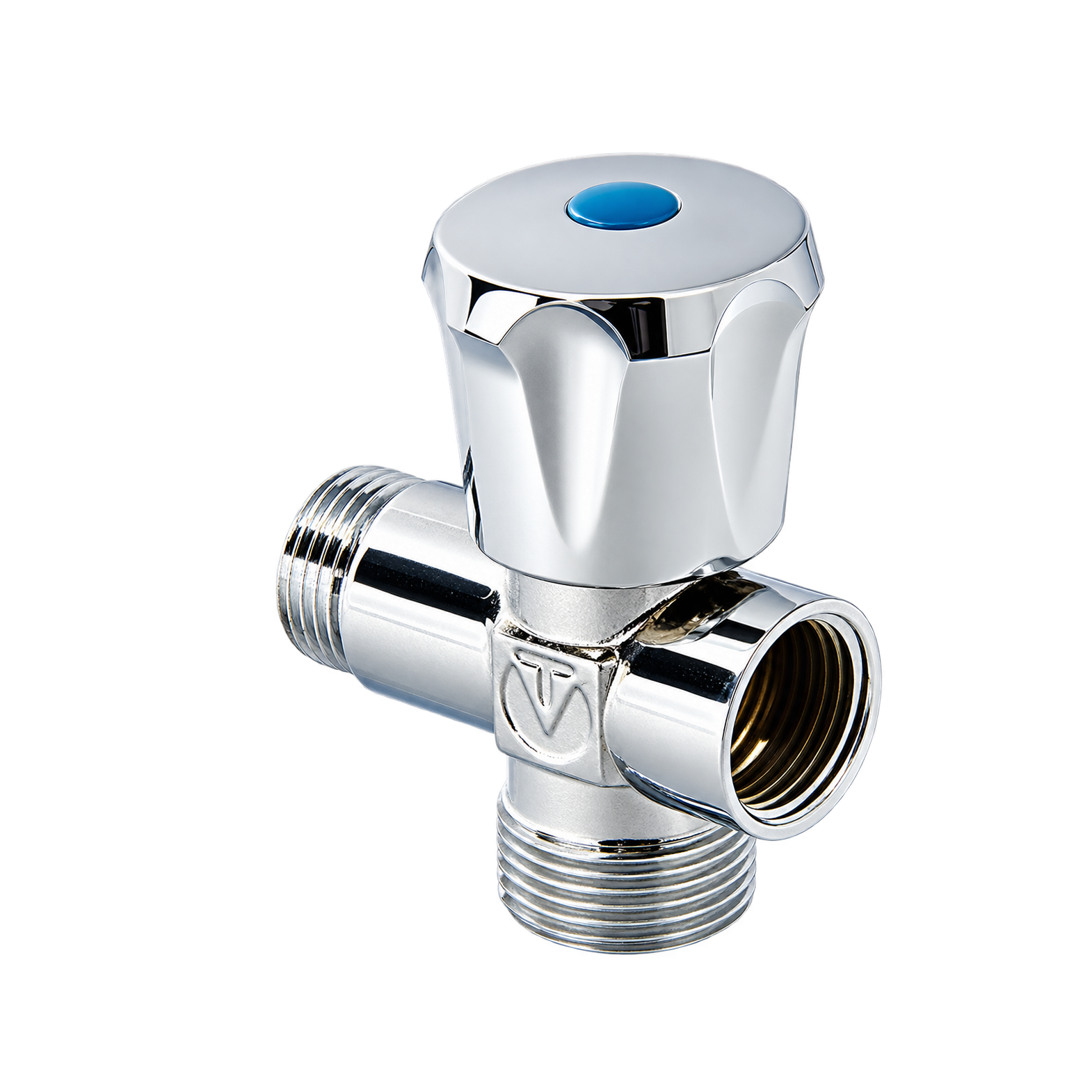 Вентиль-тройник для стиральной машины Valtec VT.255.N 1/2" х 3/4" х 1/2"
