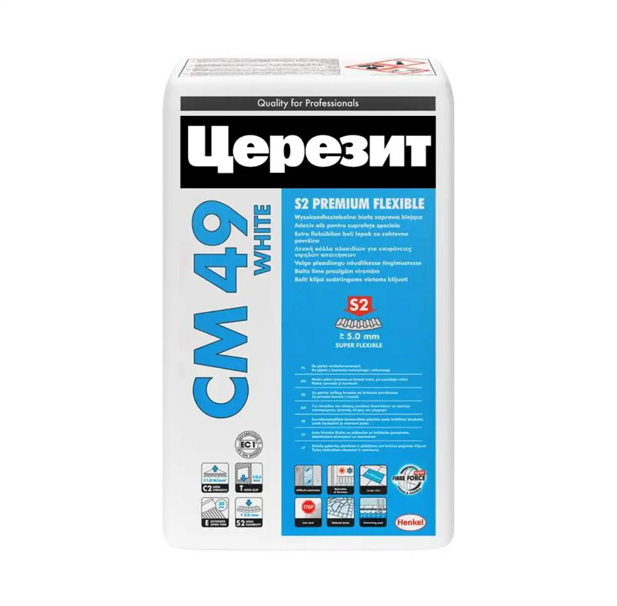 CERESIT CM 49 Эластичный клей для плитки белый, 20 кг
