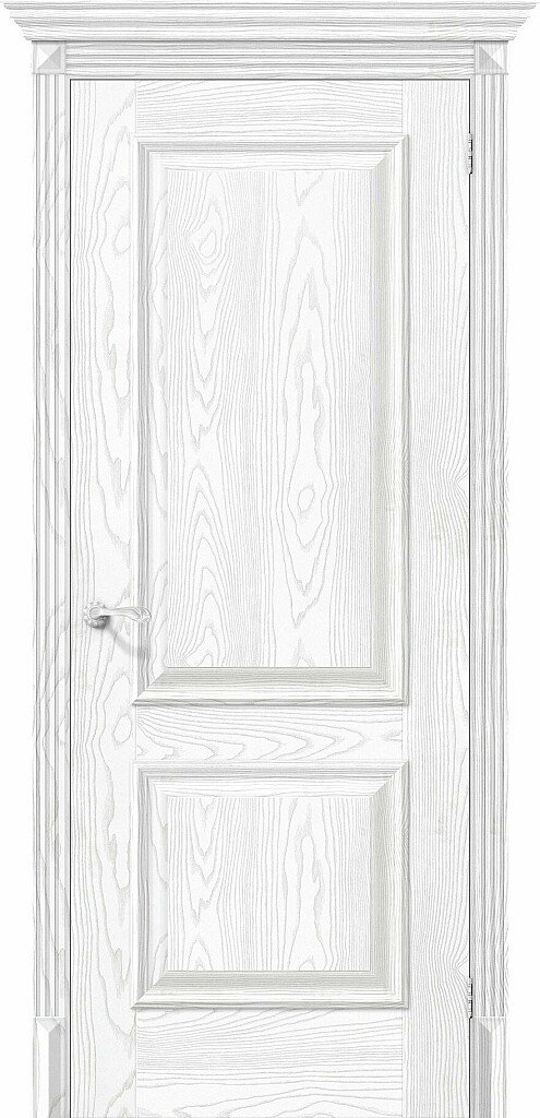 Дверь межкомнатная полотно Классико-12 эко шпон Silver Ash 2000x900 мм