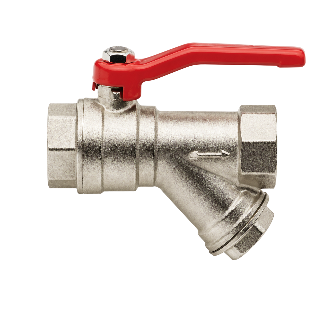 Кран шаровый REMER 3/4 с фильтром RR375