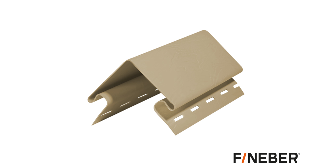 Угол для сайдинга Fineber Наружный угол 80 мм CLASSIC COLOR Бежевый
