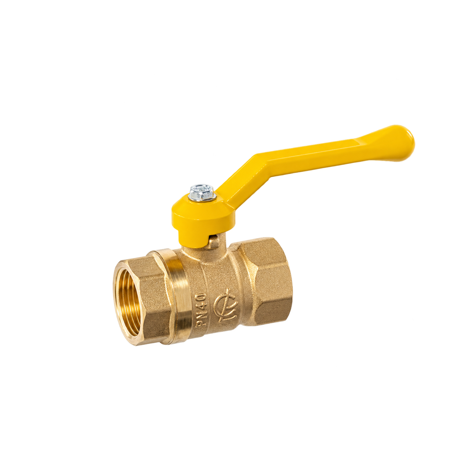 Кран шаровый Галлоп 3/4 гг ручка-рычаг латунь ГАЗ PN40 220