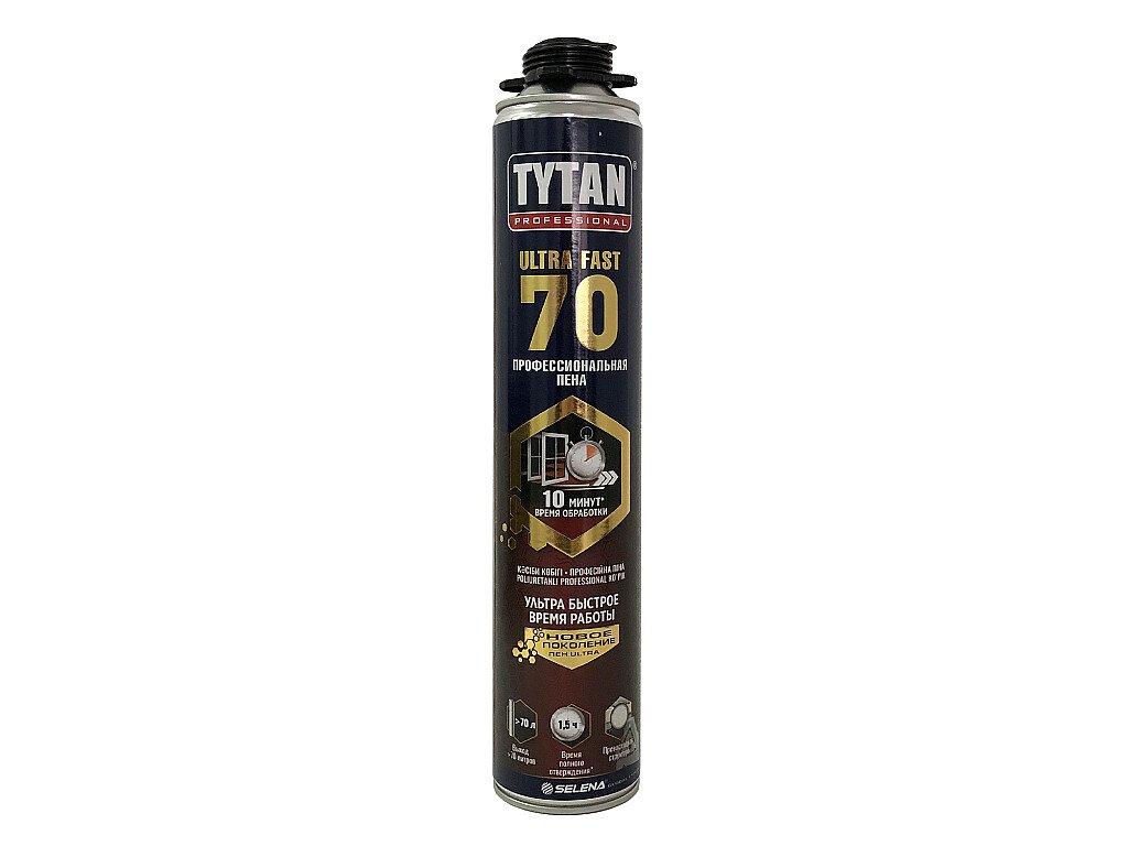 Пена монтажная профессиональная Tytan Ultra Fast 70, 870 мл