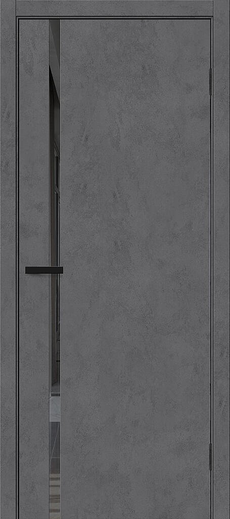 Дверь межкомнатная полотно Браво-0.40.П эко шпон Slate Art Mirox Grey 2000x600 мм
