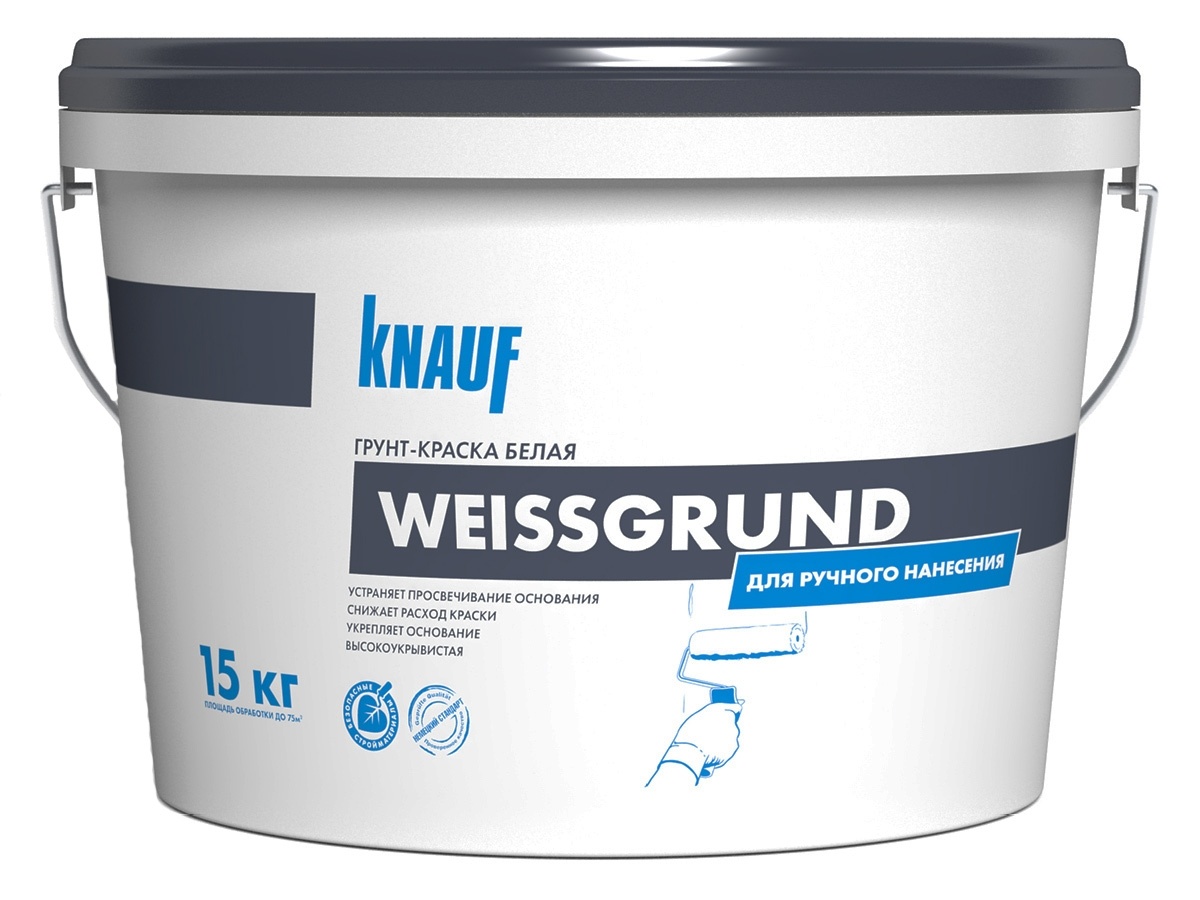 Грунт-краска KNAUF 15 кг белый