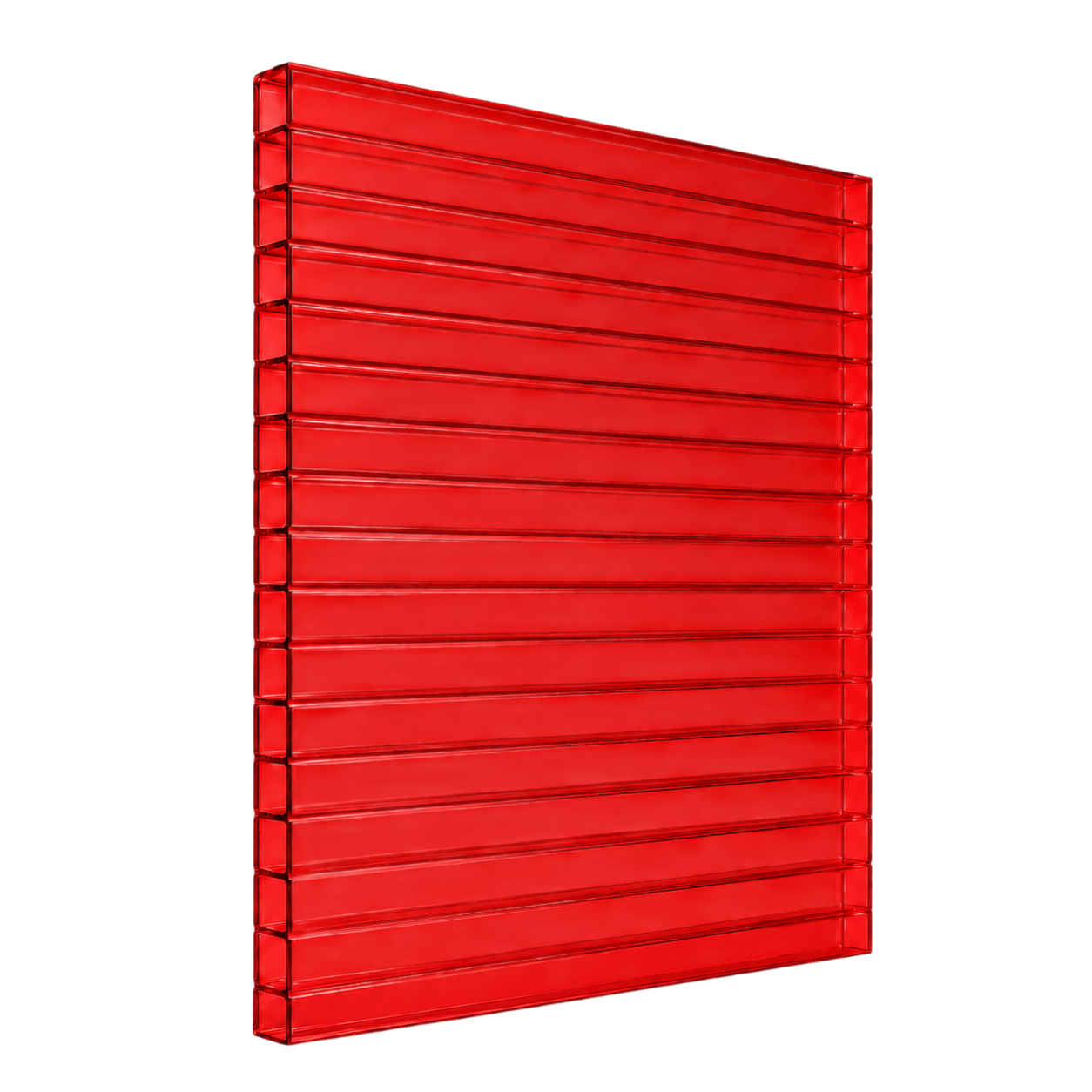 Сотовый поликарбонат RATIONAL Красный 10 мм (2,1*6 м)