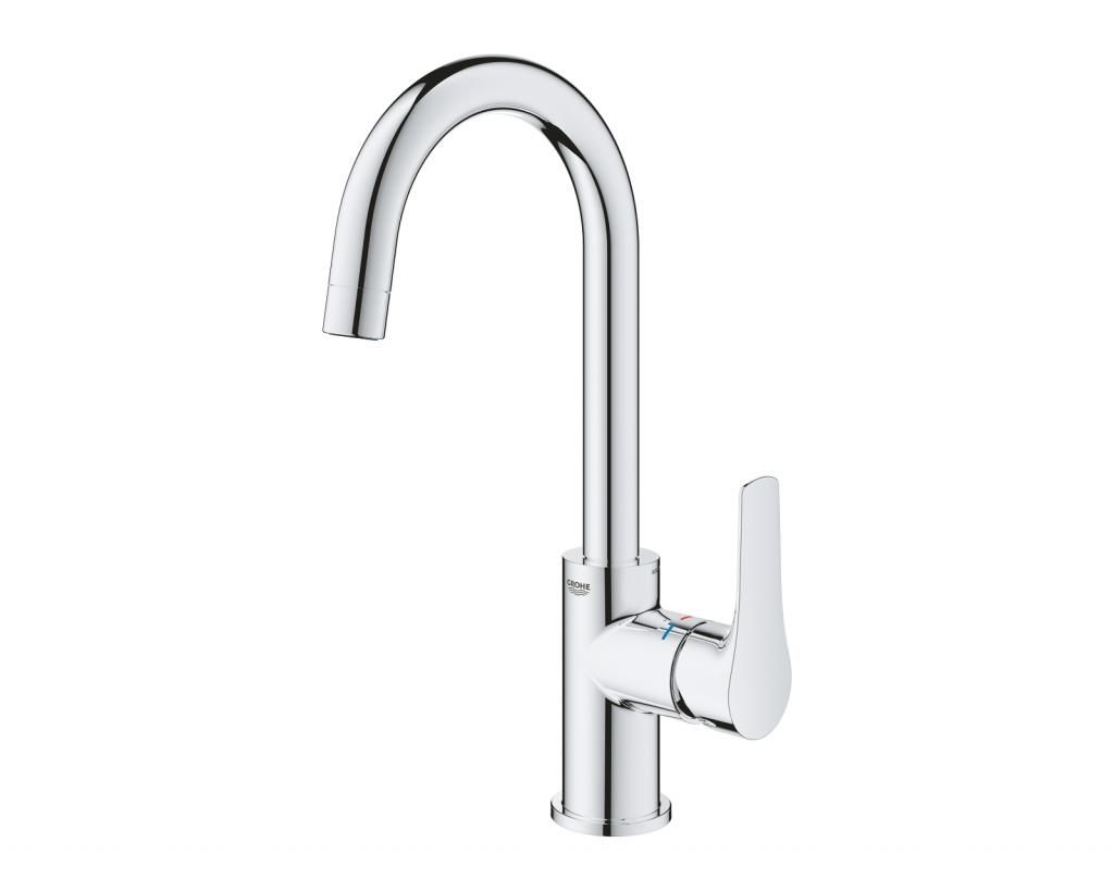 Смеситель для умывальника GROHE EUROSMART донный клапан 3/8 23970003 - фото 4