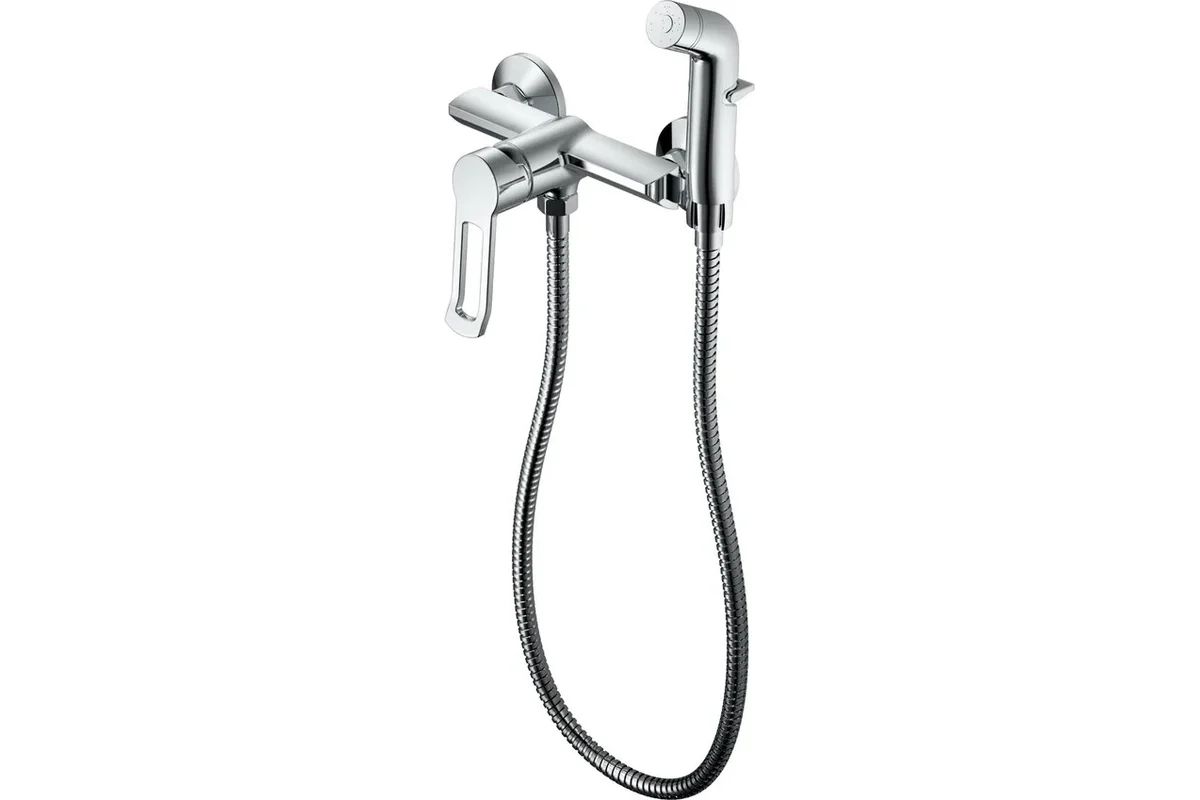 Смеситель для биде HAIBA HB55556 настенный с гигиеническим душем