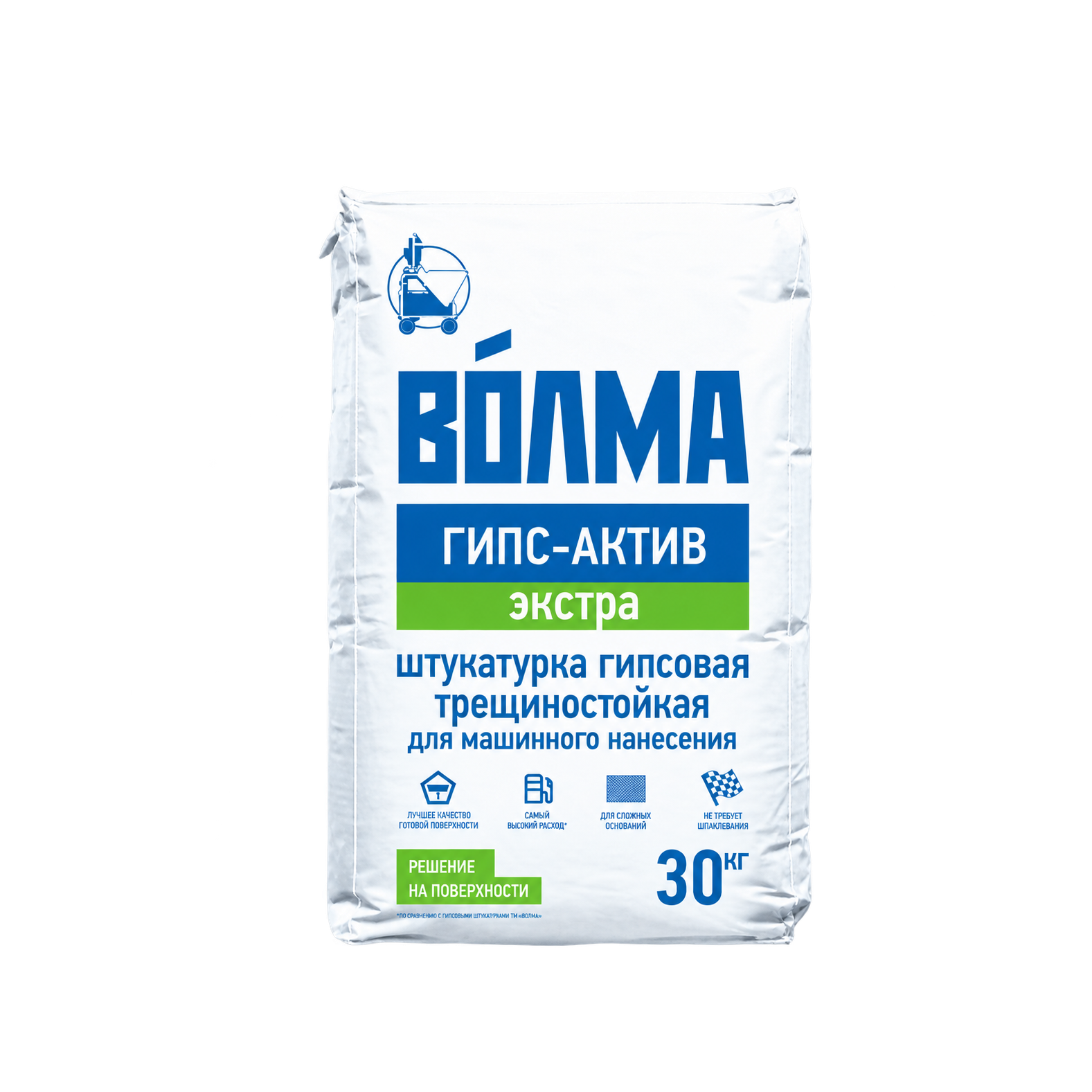ВОЛМА Штукатурка гипсовая Актив Экстра, 30 кг МКП