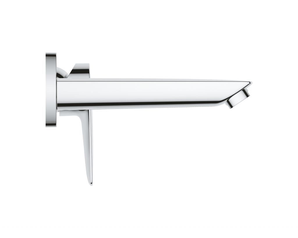 Смеситель для умывальника GROHE BAU EDGE литой излив, настенный на 2 отверстия 20474001 - фото 4