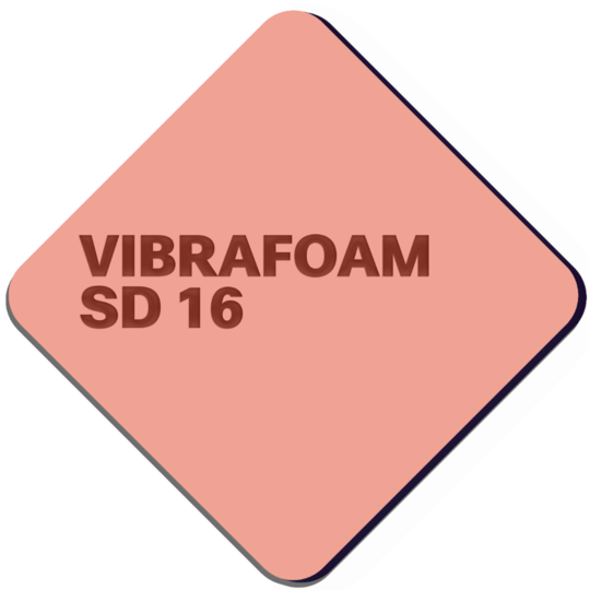 Эластомер Вибрафом SD 16 розовый Vibrafoam 2000*500*12,5 мм