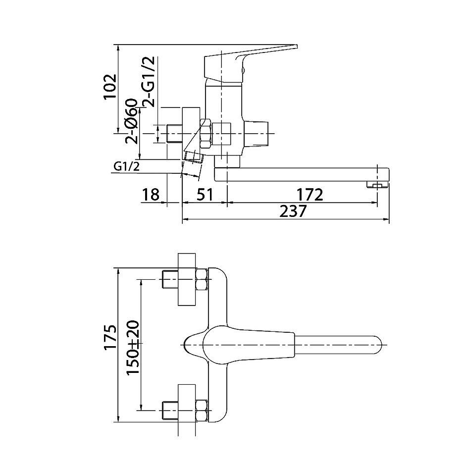 Смеситель для душа Milardo Helic HELSB02M02 - фото 3
