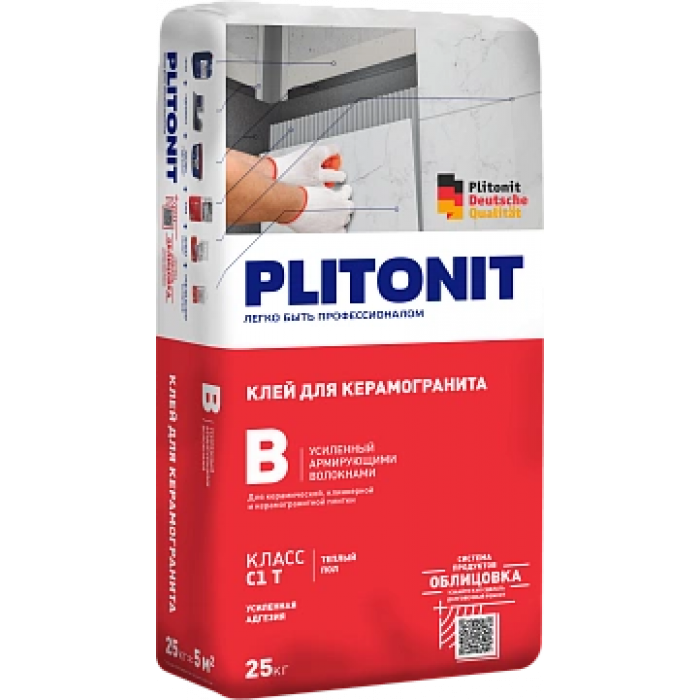 PLITONIT Усиленный клей для плитки В, 25 кг