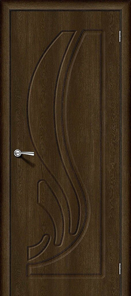 Дверь межкомнатная полотно Лотос-1 винил Dark Barnwood 2000x700 мм