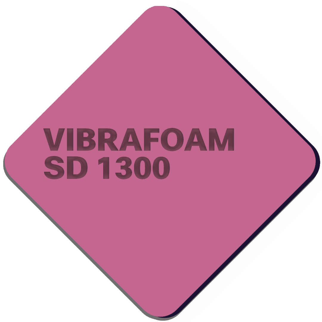 Эластомер Вибрафом SD 1300 темно-розовый Vibrafoam 2000*500*25 мм