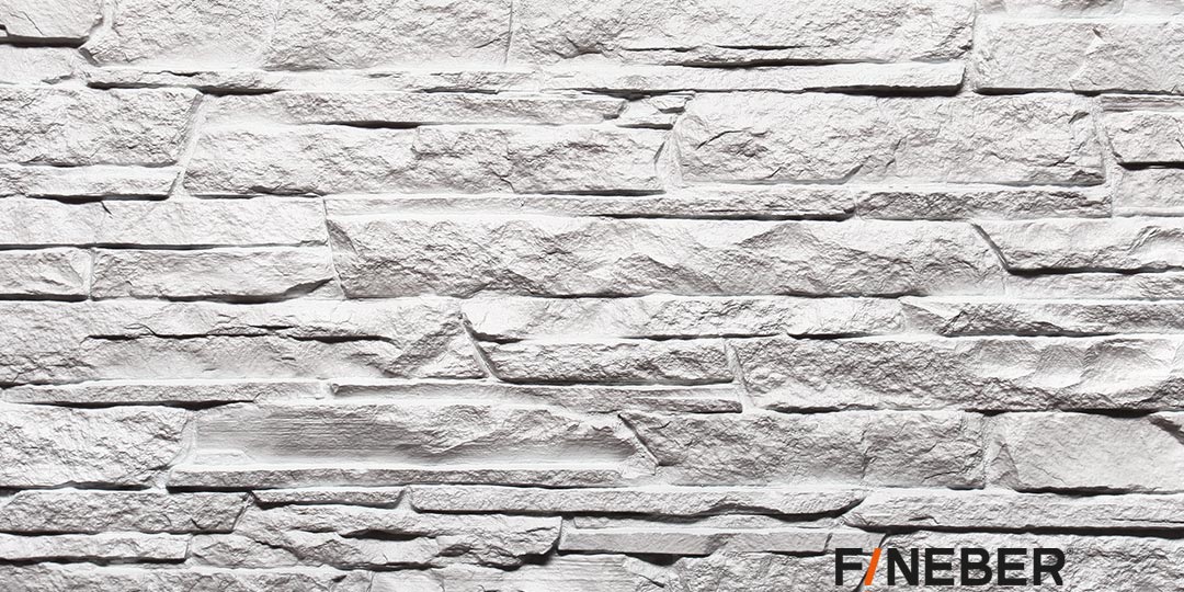 Фасадная панель Fineber Standart Скала Мелованный белый
