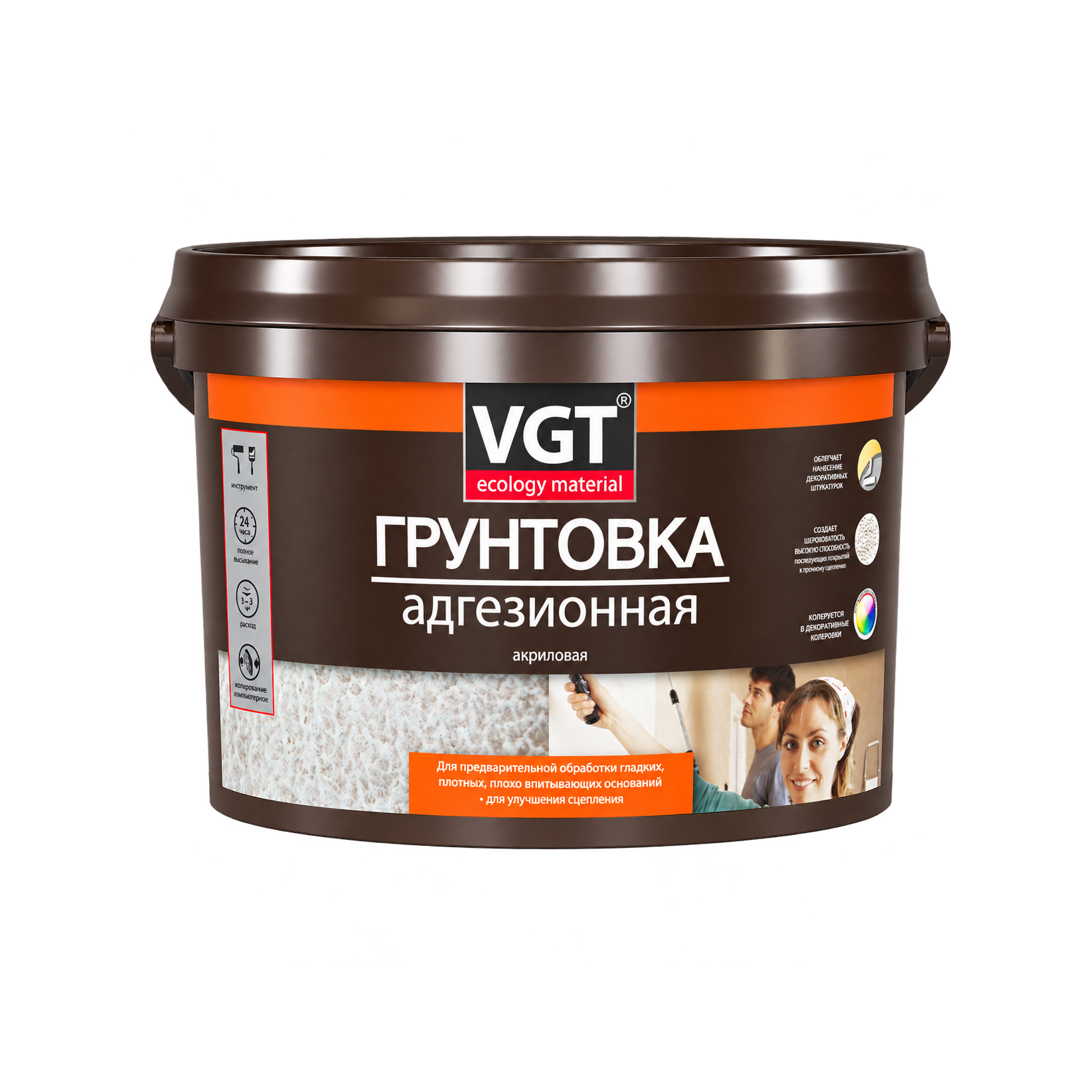 Грунт ВГТ адгезионный, шероховатая поверхность, 3 кг