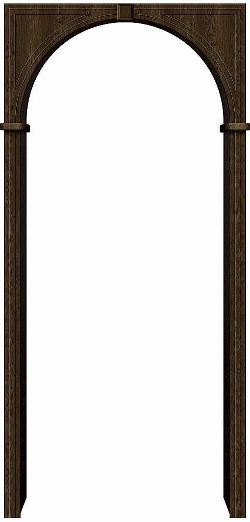 Арка ПВХ Браво Dark Barnwood 230x70-150x40