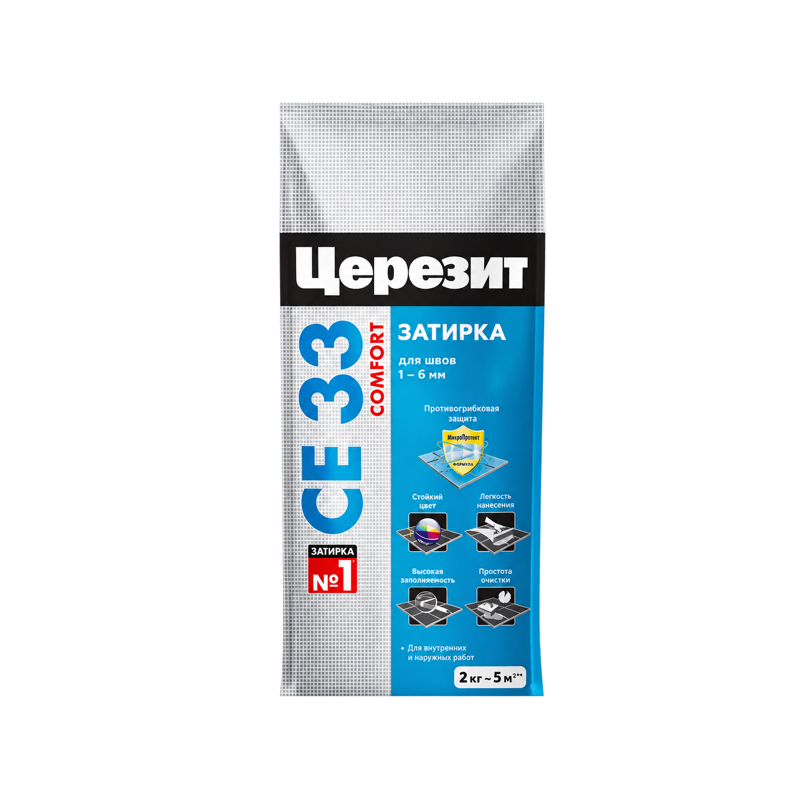 CERESIT ПЛИТКИ Затирка для СЕ 33 Comfort No55 Светло-коричневый, 2 кг