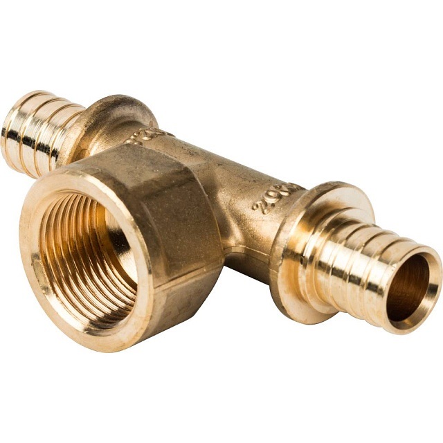 Тройник STOUT ВР 20xR 3/4" для труб из сшитого полиэтилена аксиальный