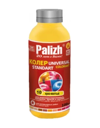 Паста колеровочная Palizh №10 ярко-желтый, 0,1 л