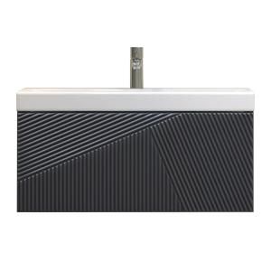 Тумба VELVEX EDGE 80 подвесная графит без чаши tp.EDG.9696.80.1Y