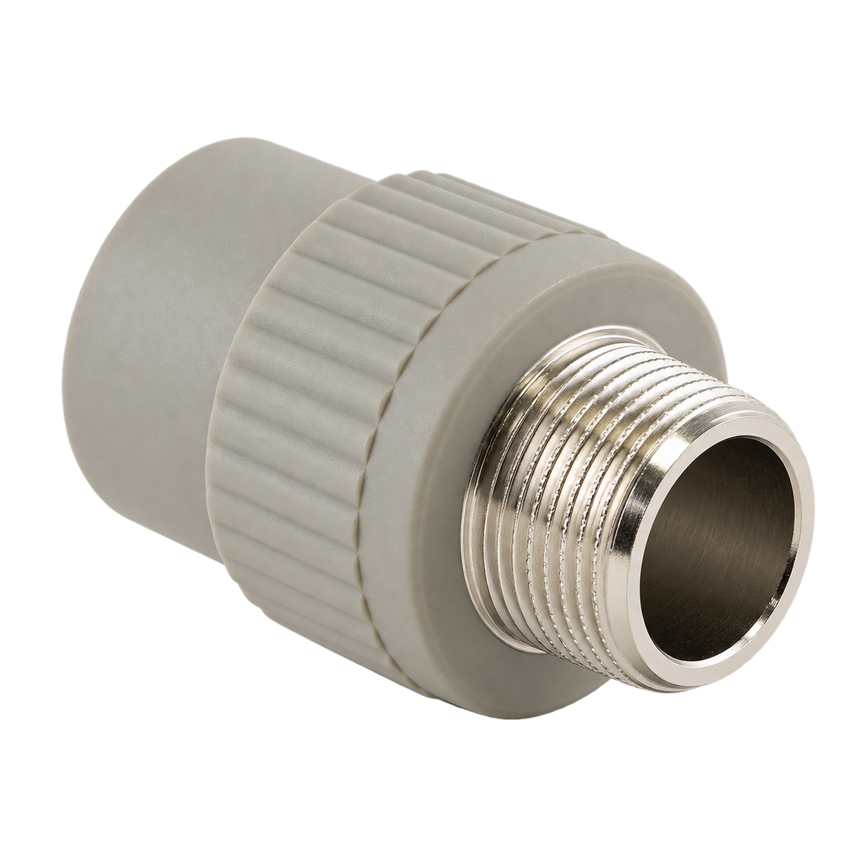 Муфта НР 20х1/2" серая