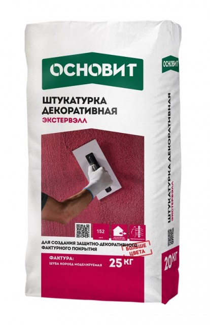 ОСНОВИТ Штукатурка декоративная шуба белая ЭКСТЕРВЭЛЛ OS-1,5 WS 25 кг
