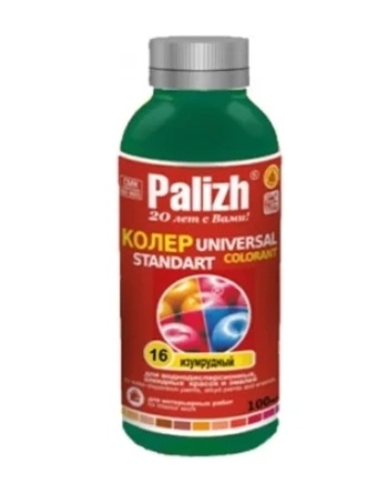 Паста колеровочная Palizh №16 изумруд, 0,1 л