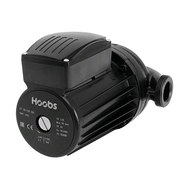 Насос циркуляционный CT 25-120 180мм 500Вт 1x230В 50Гц (с гайками) Hoobs