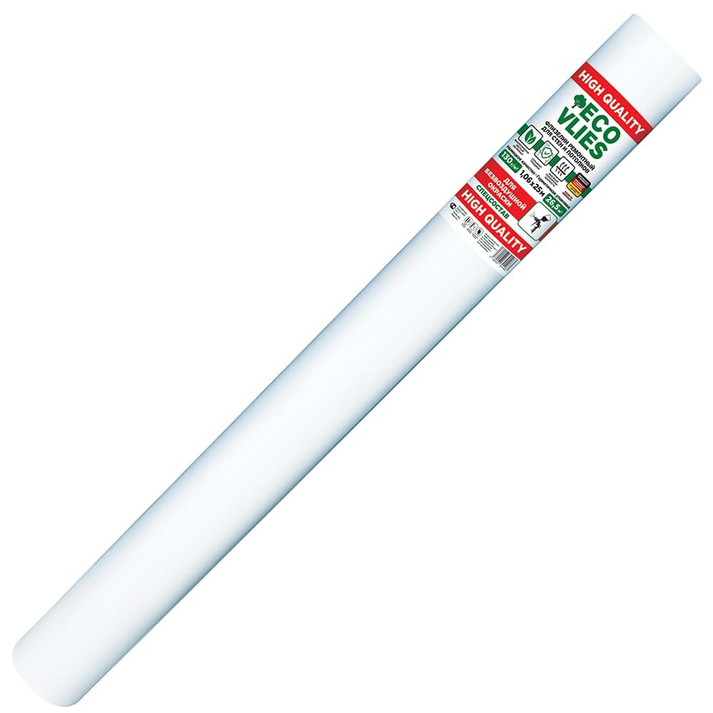Флизелин малярный EcoVlies безвоздушная окраска, 130 г/м2