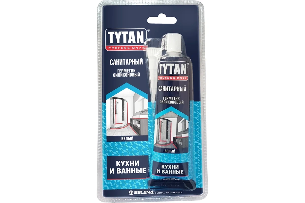 Силиконовый герметик TYTAN PROFESSIONAL санитарный, белый, 85 мл