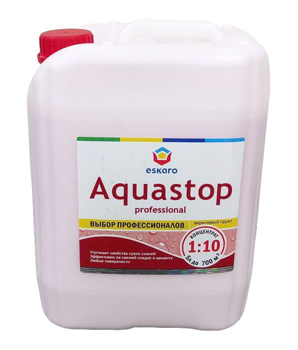 Акриловый грунт-влагоизолятор Eskaro Aquastop Professional, 5 л