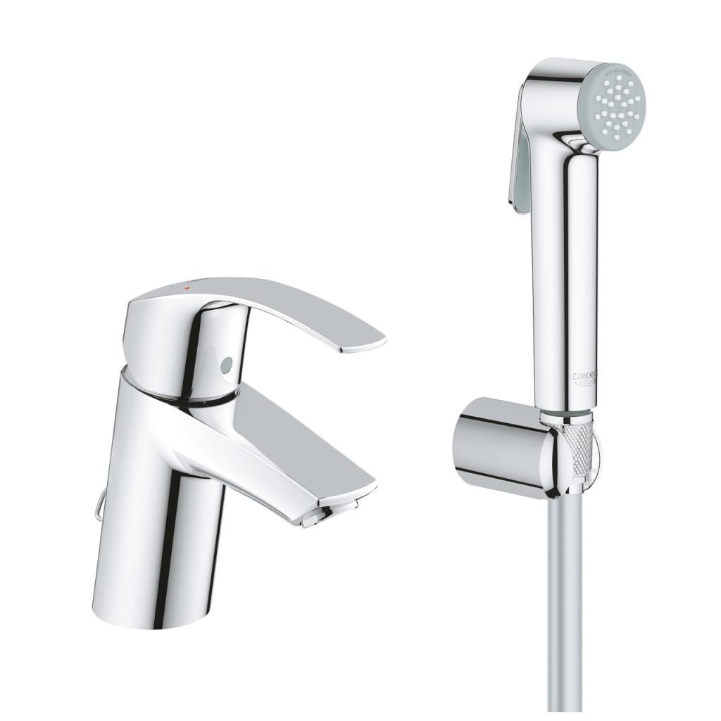 Смеситель для умывальника GROHE EUROSMART 3/8 с гигиеническим душем 23124002