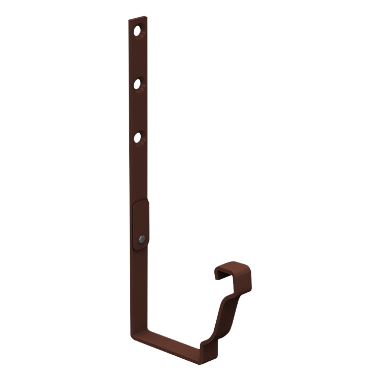Держатель желоба прямоугольный 120*86 RAL 8017 шоколад