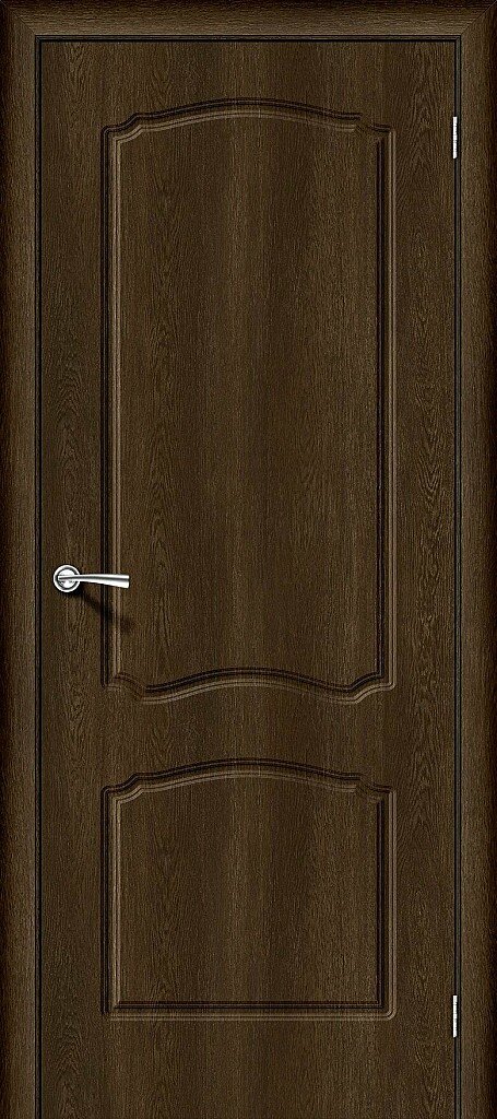 Дверь межкомнатная полотно Альфа-1 винил Dark Barnwood 2000x600 мм