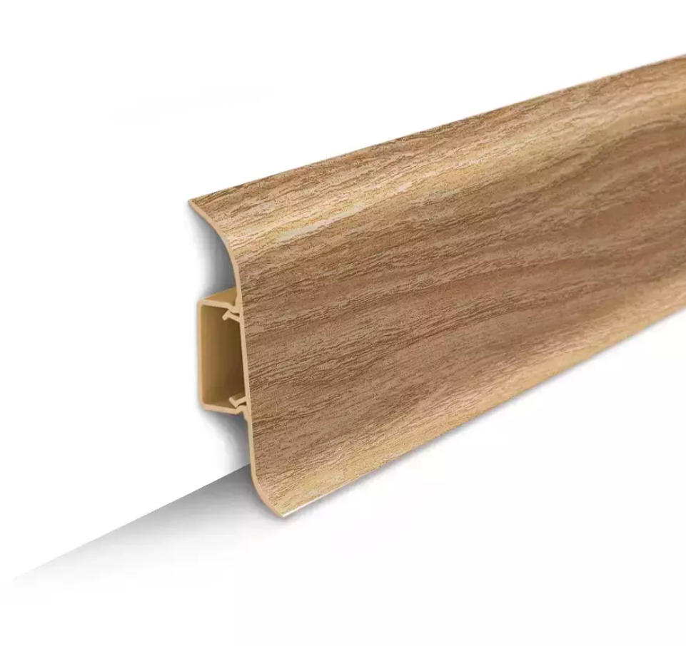Плинтус ПВХ Ideal Классик 206 дуб коньячный 22*70*2200 мм (упак 40 шт)