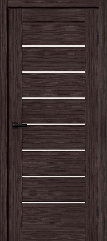 Дверь складная Браво-22 эко шпон Wenge Melinga 2000x350 мм Magic Fog