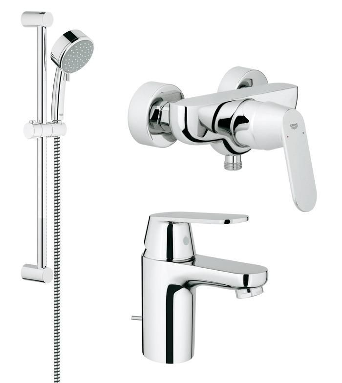 Комплект смеситель с душевой стойкой GROHE EUROSMART COSM 116939