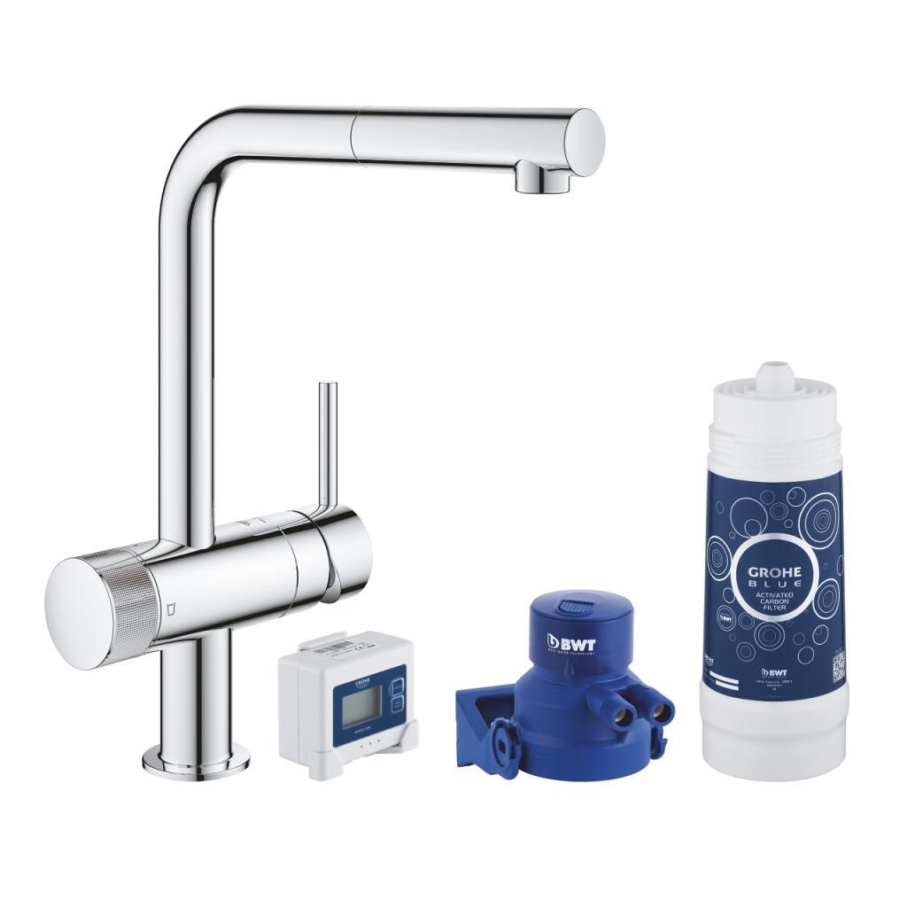 Смеситель для мойки GROHE BLUE MINTA PURE (стартовый комплект) 30382000