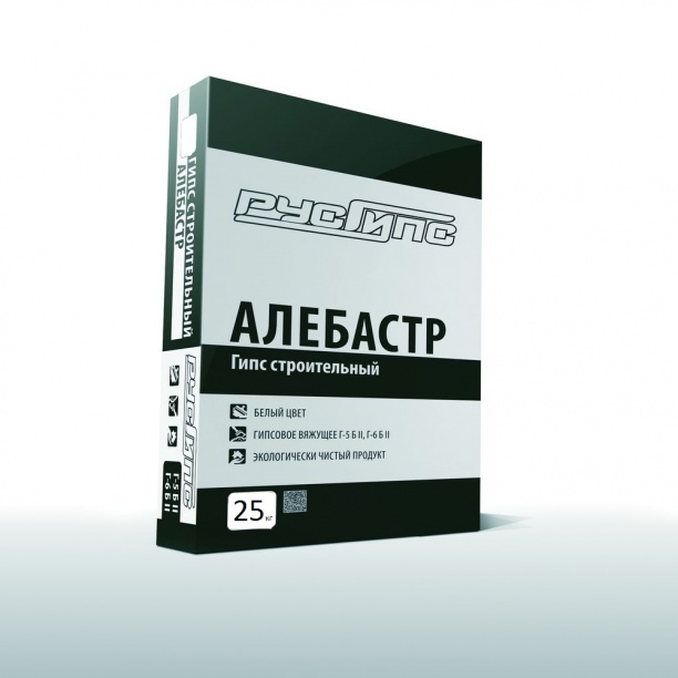 РУСГИПС ГИПС СТРОИТЕЛЬНЫЙ 25 кг