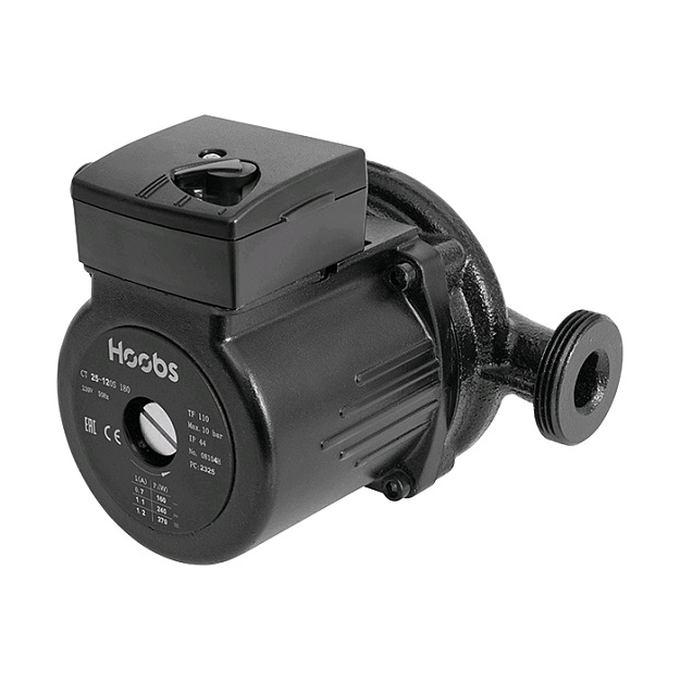 Насос циркуляционный CT 25-120S 180мм 270Вт 1x230В 50Гц (с гайками) Hoobs