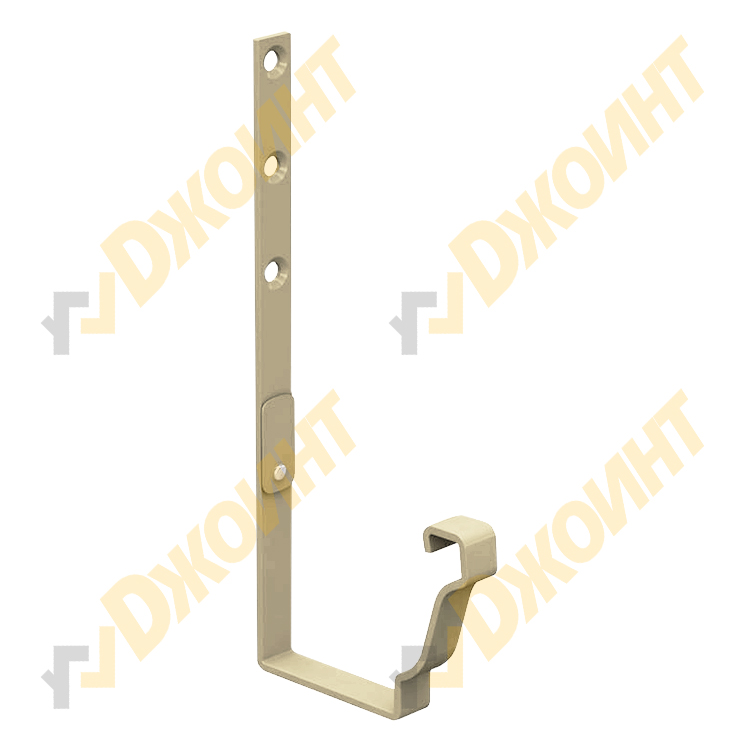 Держатель желоба прямоугольный 120*86 RAL 1014 слоновая кость