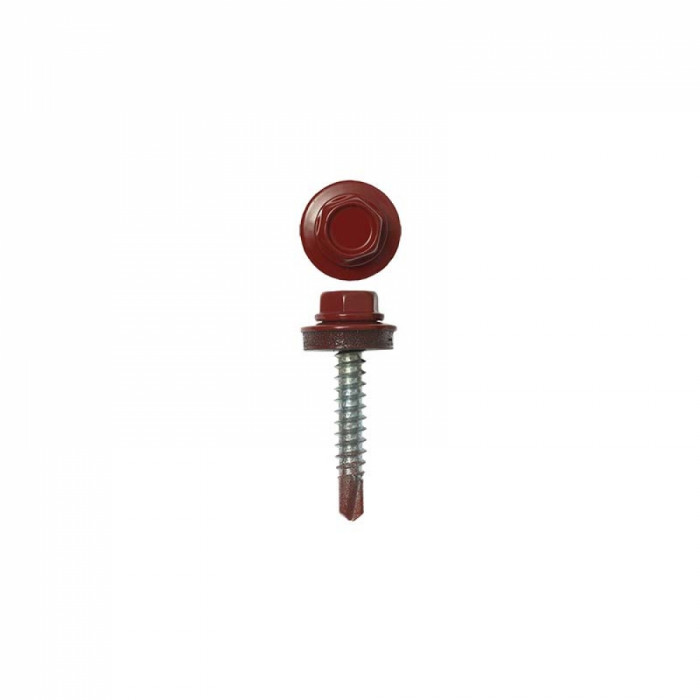 Саморез кровельный RAL 3011 4,8*19 (400 шт)