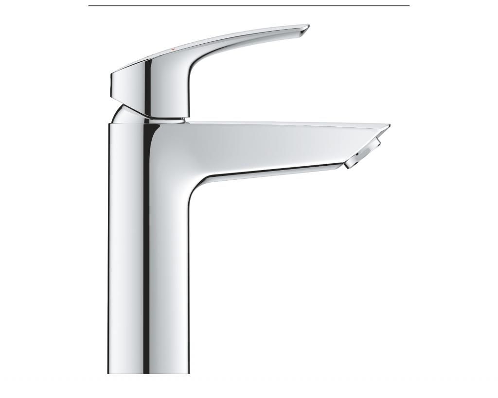 Смеситель для умывальника GROHE EUROSMART донный клапан 3/8 23923003 - фото 2
