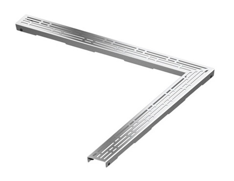 Решётка для душевого лотка TECE Drainline Basic, угловая 1500 мм, полированная