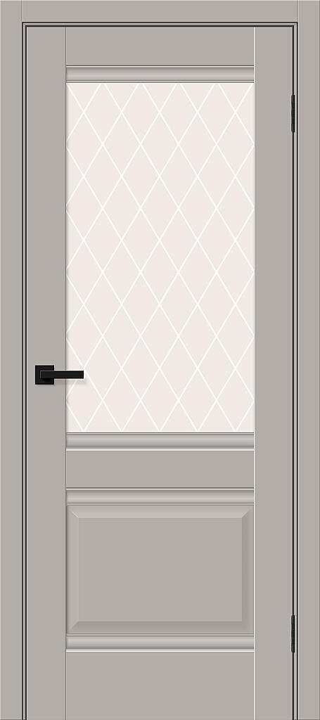 Дверь межкомнатная полотно Прима-3 пэт Grey Silk 2000x800 мм