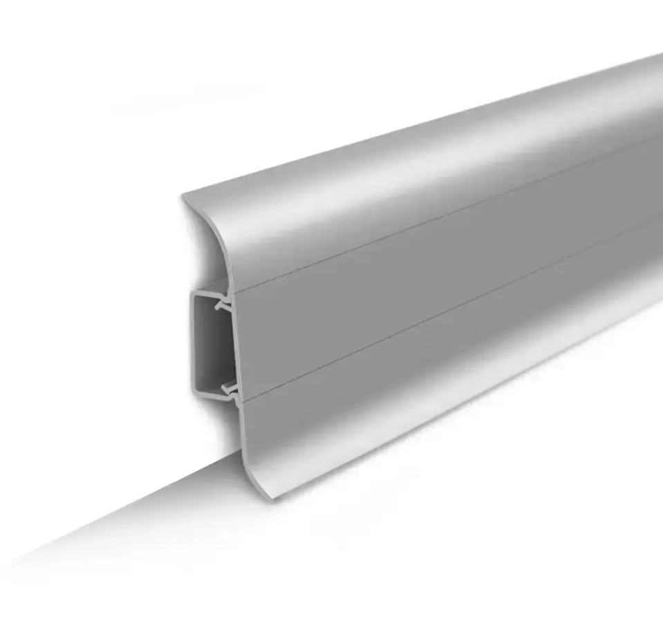 Плинтус ПВХ Ideal Классик 081 металлик 22*55*2200 мм (упак 40 шт)